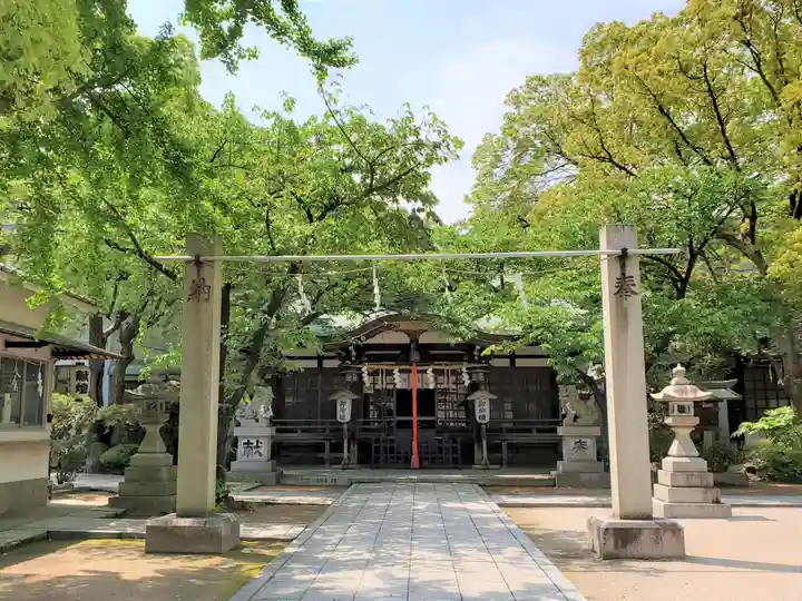 難波八幡神社の本殿・本堂