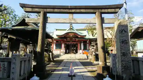 鮫州八幡神社の鳥居