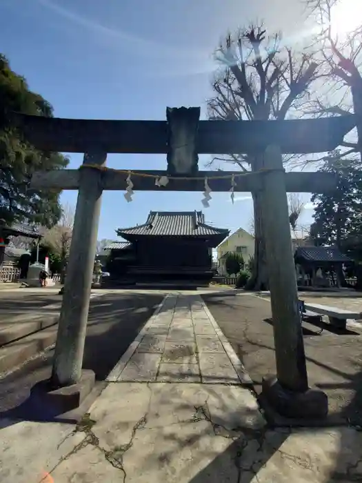 赤塚諏訪神社の鳥居