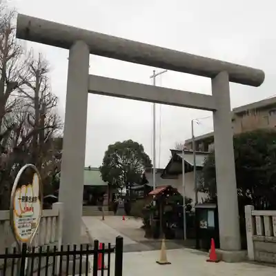 上平井天祖神社の鳥居