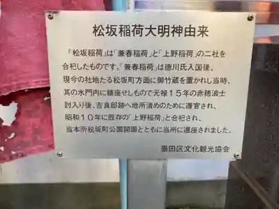 松坂稲荷大明神の歴史