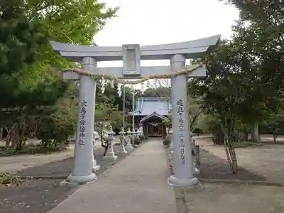大島子諏訪神社の鳥居
