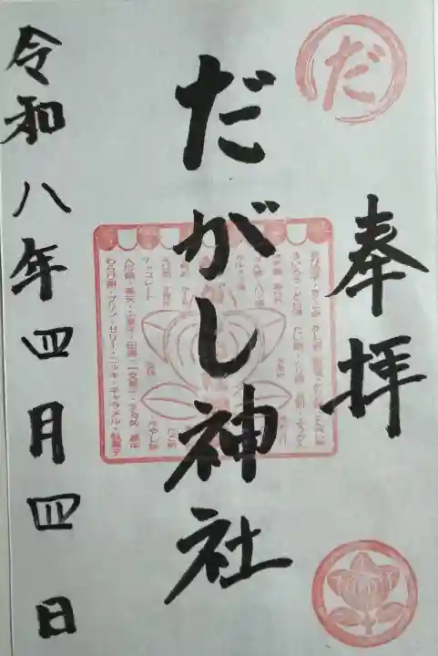 だがし神社の{uncategorized: "未分類", other: "その他", undefined: "問題あり", building: "その他建物", grave: "お墓", sacred_gate: "鳥居", guardian: "狛犬", statue: "像", buddha: "仏像", history: "歴史", nature: "自然", garden: "庭園", animal: "動物", pagoda: "塔", temizu: "手水舎", mountain_gate: "山門・神門", sanctuary: "本殿・本堂", subordinate: "末社・摂社", art: "芸術", scenery: "景色", jizo: "地蔵", ema: "絵馬", goshuin: "御朱印", omikuji: "おみくじ", items: "授与品その他", amulet: "お守り", goshuincho: "御朱印帳", eats: "食事", festival: "お祭り", votive_dance: "神楽", shichigosan: "七五三参", wedding: "結婚式", experience: "体験その他", initially: "初詣", around: "周辺", anti_infection: "感染症対策"}