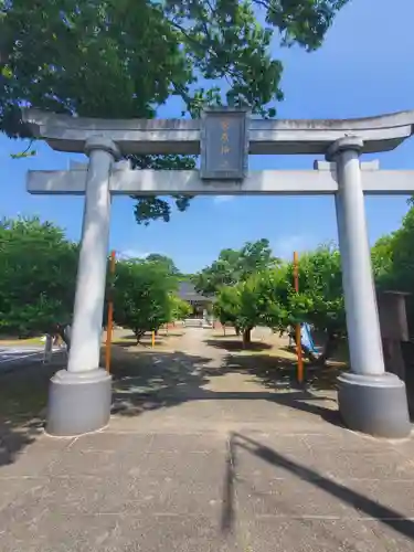 上里菅原神社の鳥居