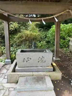 豊間諏訪神社の手水舎