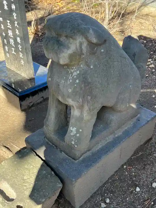 越谷香取神社の狛犬