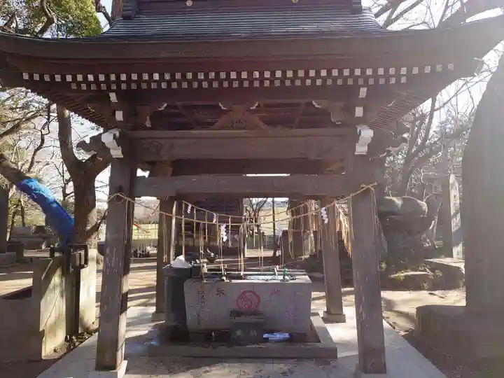 金村別雷神社の手水舎