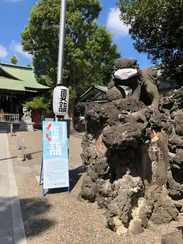 お三の宮日枝神社の狛犬