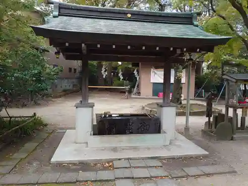 越谷香取神社の手水