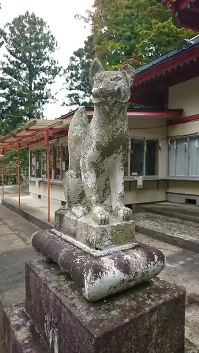 正一位 若草稲荷神社の狛犬