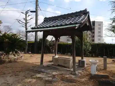 忠魂社の手水舎
