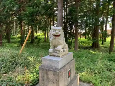 江場土神社の狛犬