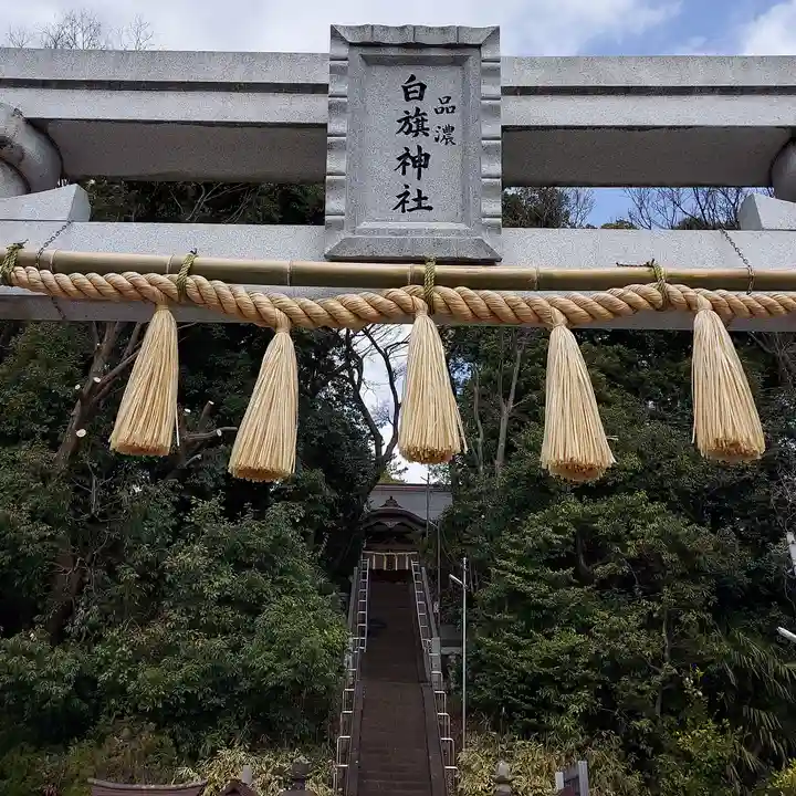 白旗神社(品濃白旗神社)の鳥居