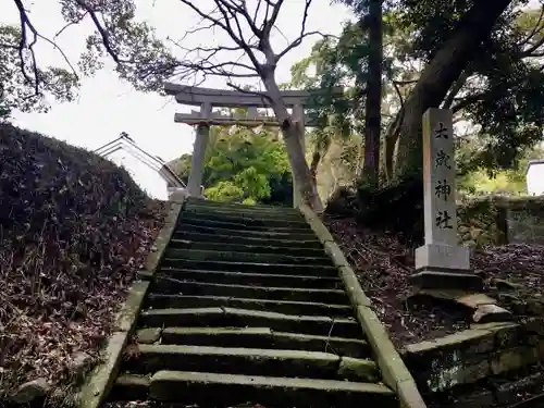 白川大歳神社の鳥居