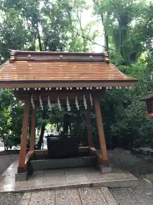 谷保天満宮の手水舎
