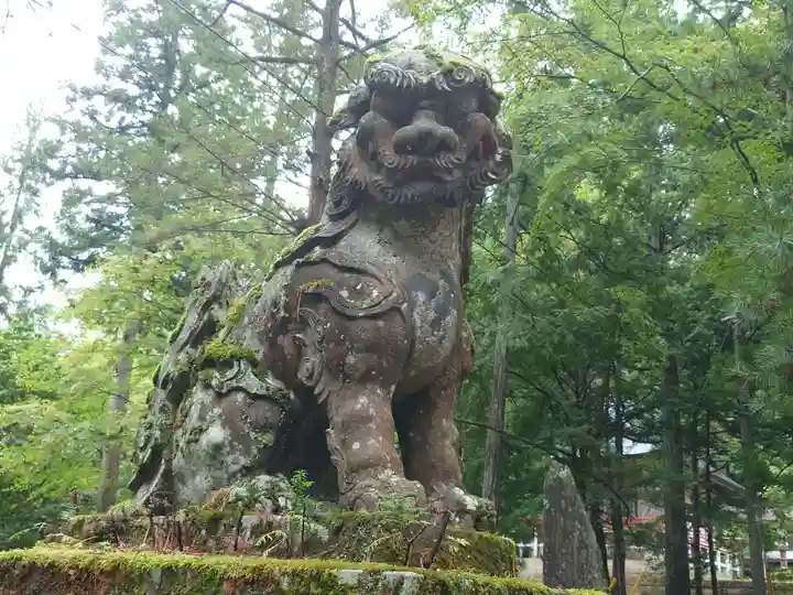 有明山神社の狛犬