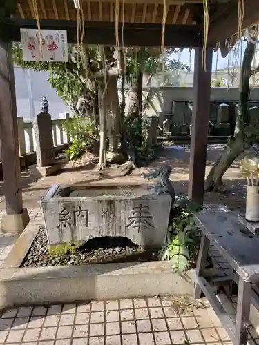 柏諏訪神社の手水舎