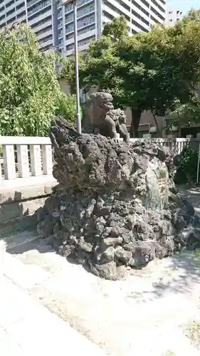 胡録神社の狛犬