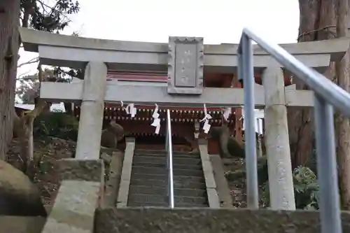 阿久津「田村神社」（郡山市阿久津町）旧社名：伊豆箱根三嶋三社の鳥居