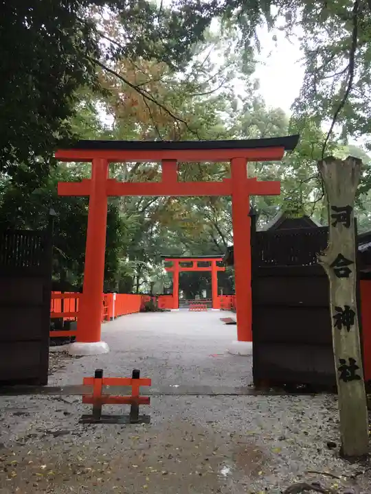 河合神社(鴨川合坐小社宅神社)の鳥居