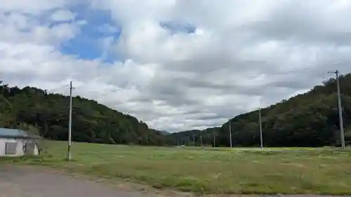 西様似神社の景色