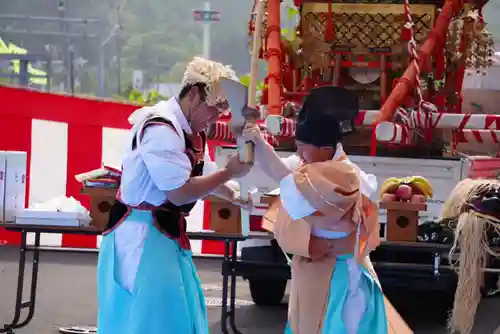 尻岸内八幡神社のお祭り