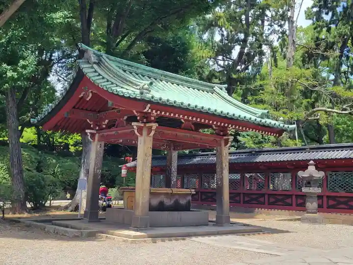 根津神社の手水舎