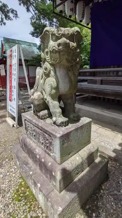 手筒花火発祥の地 吉田神社の狛犬