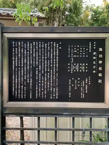 諏訪神社の歴史