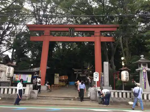 世田谷八幡宮の鳥居