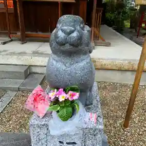 三輪神社の狛犬(2020年02月29日(土) 22時56分55秒投稿)