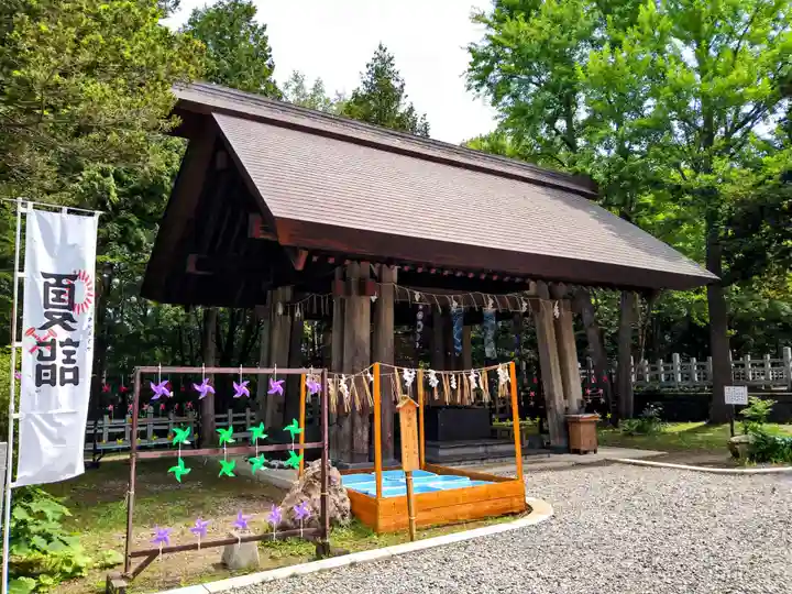 上川神社の手水舎