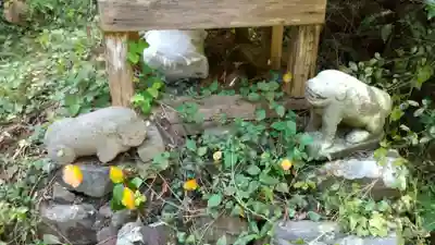 越方神社の狛犬