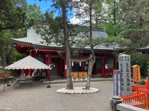 生島足島神社の本殿・本堂