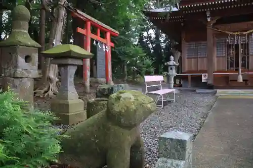 阿久津「田村神社」（郡山市阿久津町）旧社名：伊豆箱根三嶋三社の狛犬