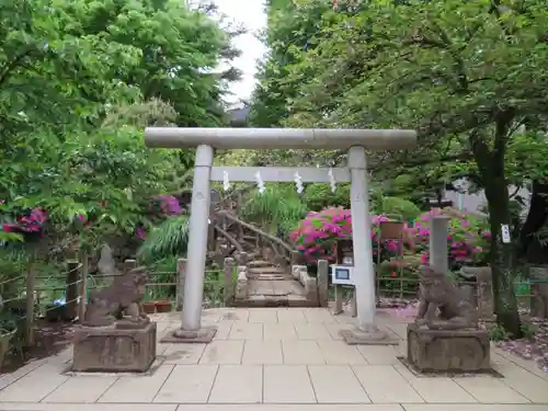 鳩森八幡神社の鳥居