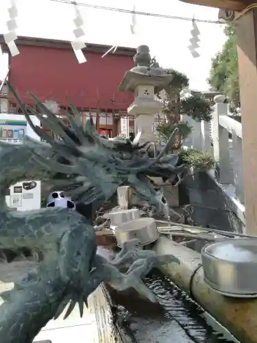 武蔵第六天神社の手水舎