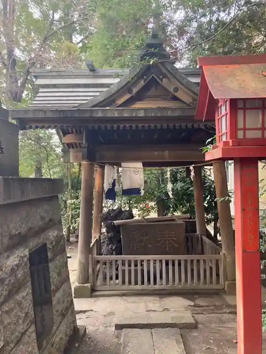 中野原稲荷神社の手水舎