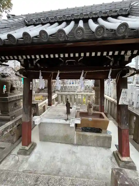 浅澤社(住吉大社境外末社)の手水舎