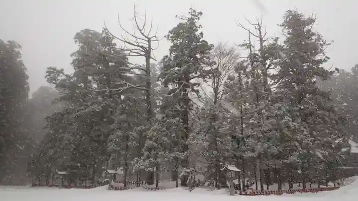 出羽神社(出羽三山神社)~三神合祭殿~の景色