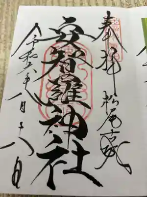 安智羅神社(松尾古城跡)(長野県)