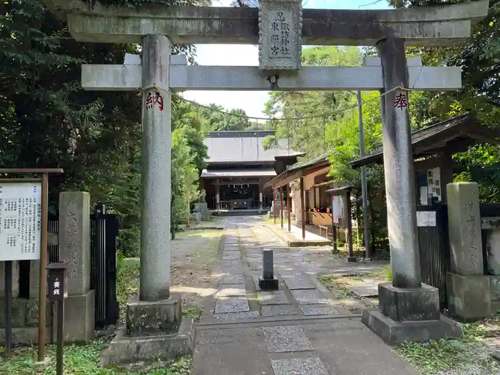 忍 諏訪神社・東照宮 の鳥居