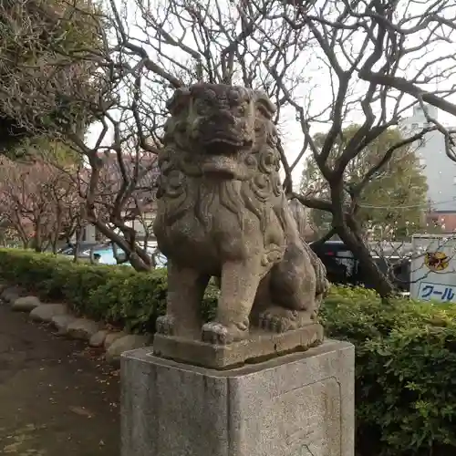 新井天神北野神社の狛犬