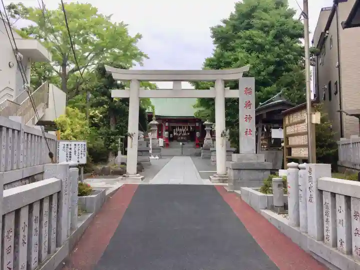 当代島稲荷神社の鳥居