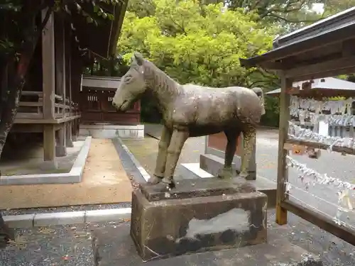 千栗八幡宮の狛犬