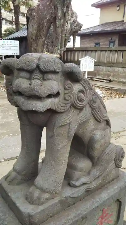 結城神明神社の狛犬