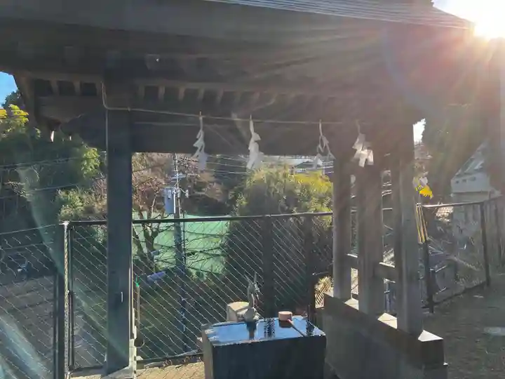神明神社の手水舎
