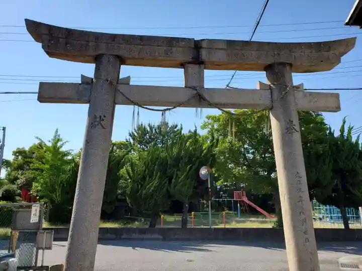 古宮住吉神社の鳥居
