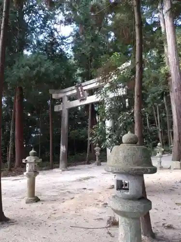 比良天満宮・樹下神社の鳥居