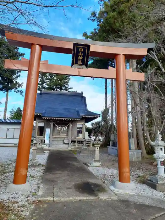 白山神社の鳥居